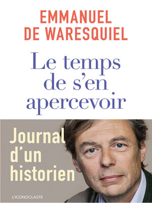 cover image of Le Temps de s'en apercevoir